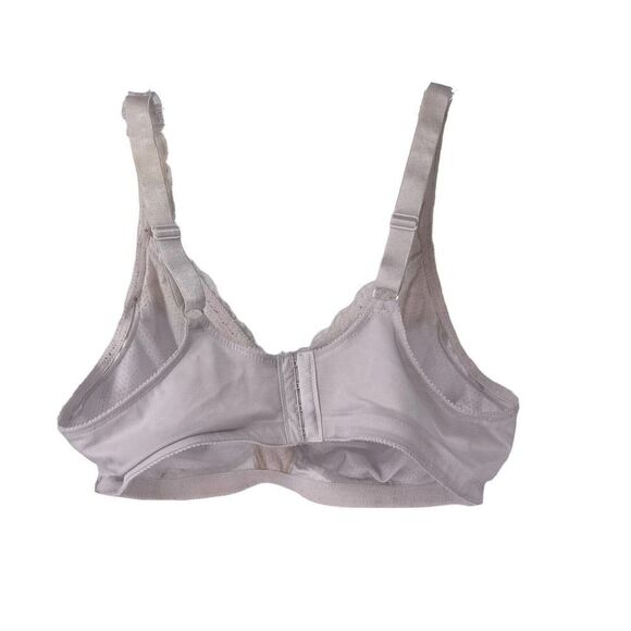 Jodee Mastectomy Bra Size 42C White Back Closure Wireless Lace Detail Comfort - Picture 2 of 6